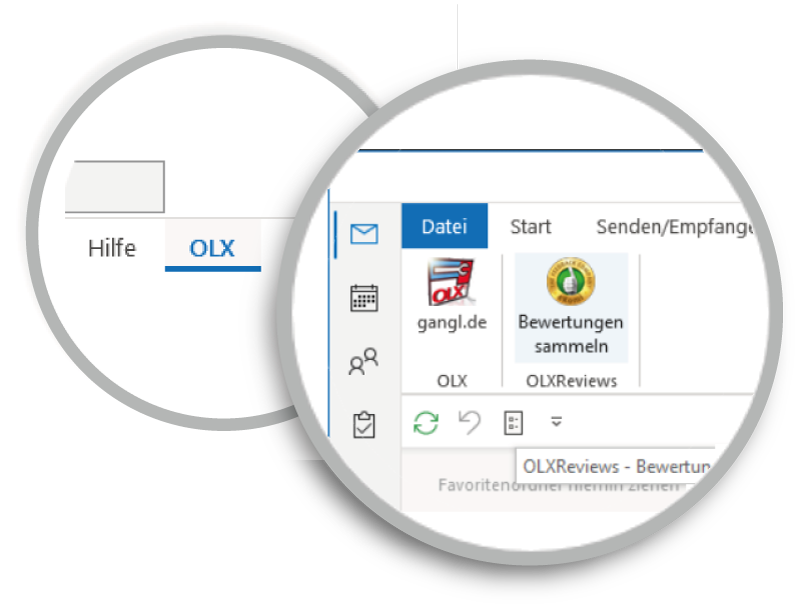 OLX Reviews is an Outlook add-in that seamlessly integrates into your Outlook program. Once installed with just a few clicks, it enables you to automatically send emails requesting reviews.